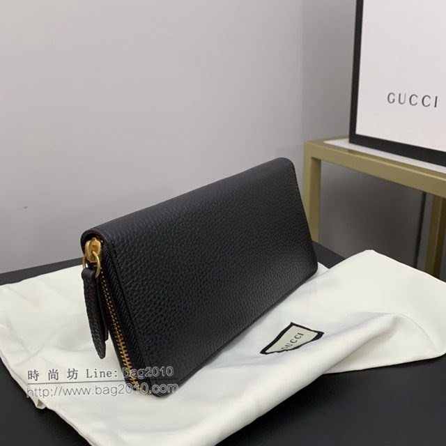 Gucci顶级男女包包 古驰嘴刺龙刺绣贴花拉链款钱包 Gucci长夹钱包 474584  gdj1690